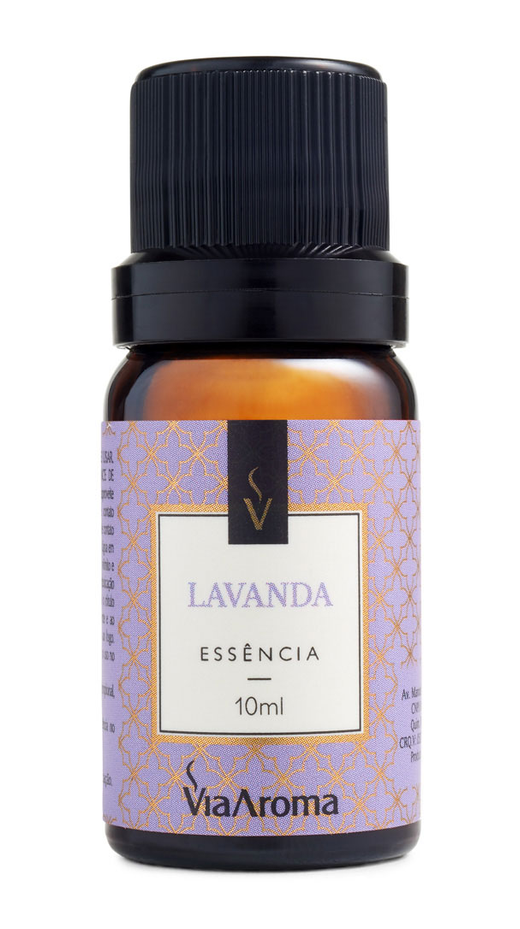 Embalagem de Essência 10ml Clássica Lavanda, da marca Via Aroma