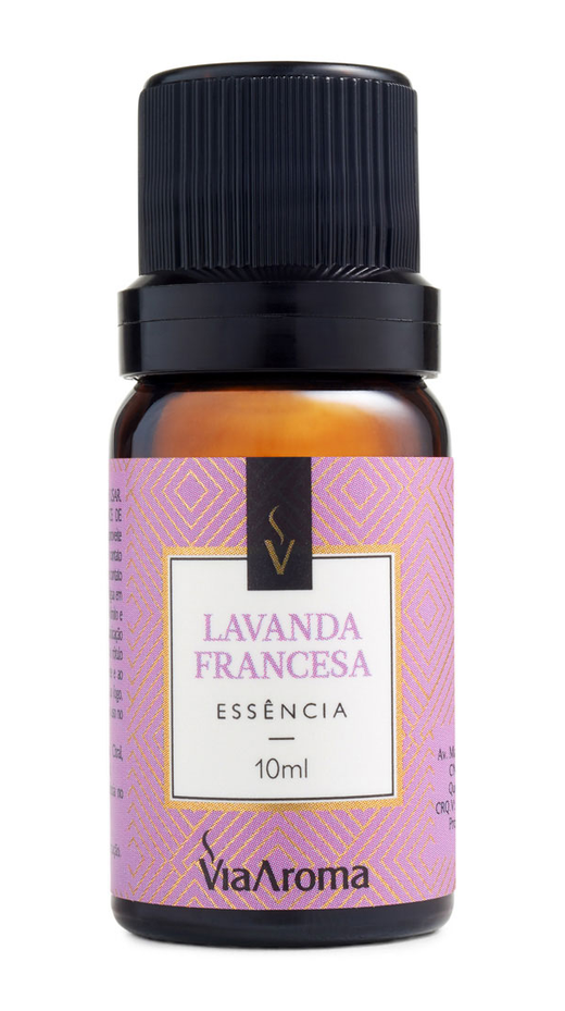 Embalagem de Essência 10ml Clássica Lavanda Francesa, da marca Via Aroma