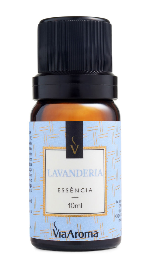 Embalagem de Essência 10ml Clássica Lavanderia, da marca Via Aroma