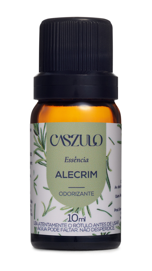 Embalagem de Essência Caszulo 10ml Alecrim, da marca Via Aroma