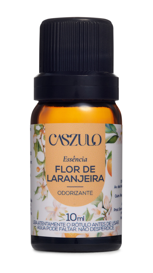 Embalagem de Essência Caszulo 10ml Flor de Laranjeira, da marca Via Aroma