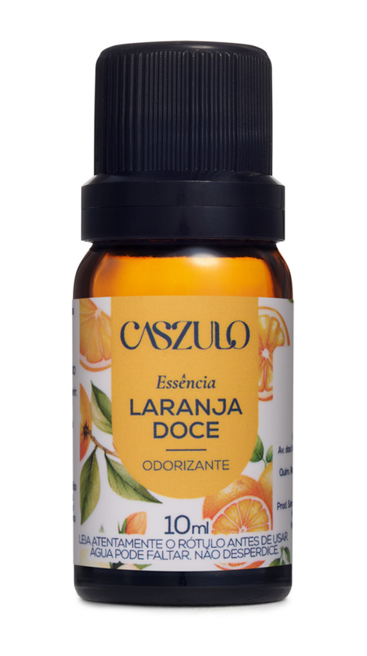 Embalagem de Essência Caszulo 10ml Laranja Doce, da marca Via Aroma