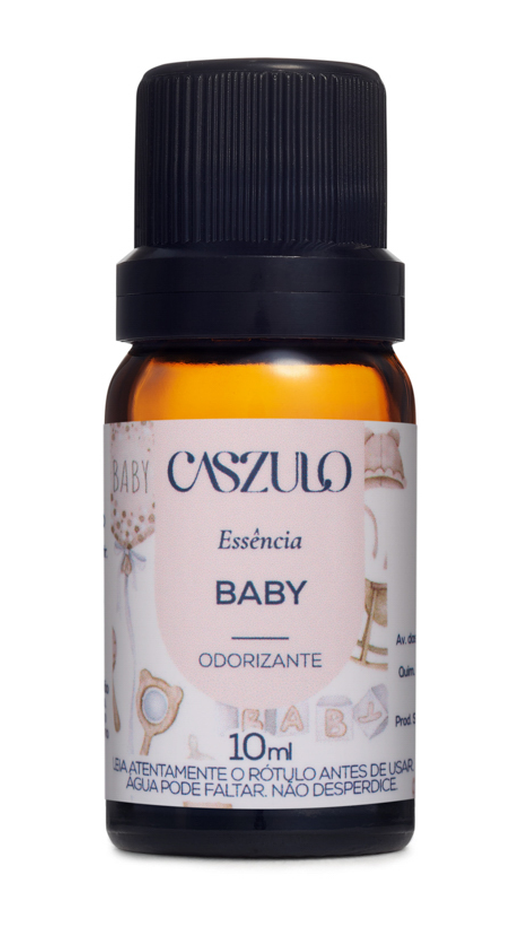 Embalagem de Essência Caszulo 10ml Baby, da marca Via Aroma