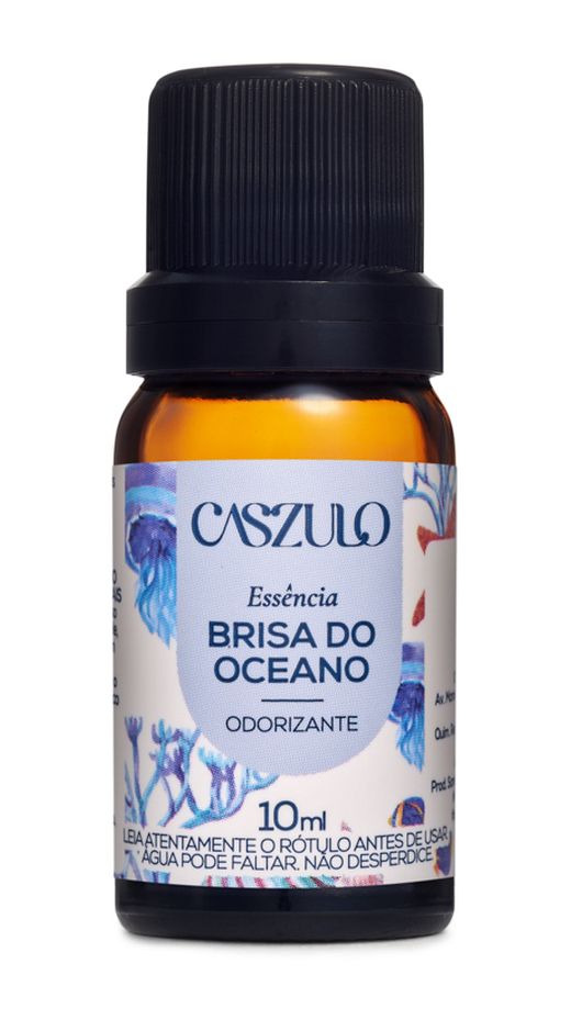 Embalagem de Essência Caszulo 10ml Brisa do Oceano, da marca Via Aroma