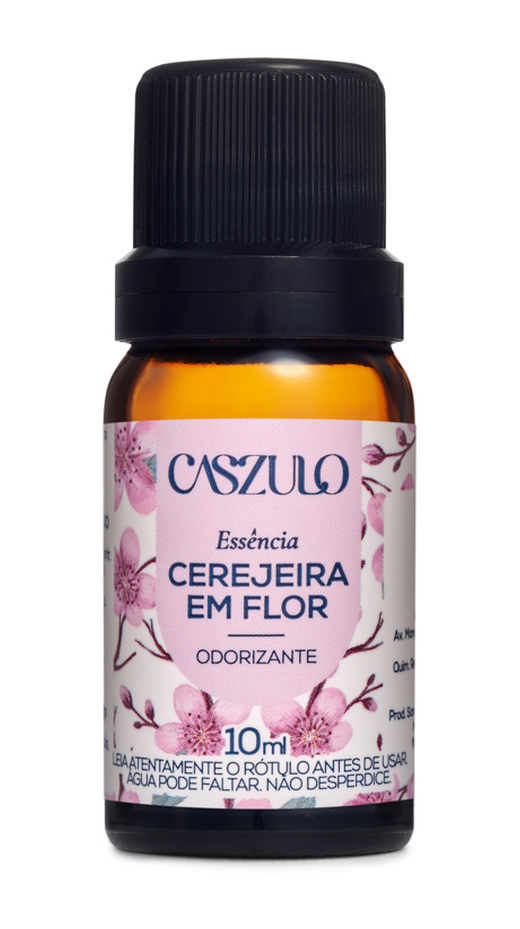 Embalagem de Essência Caszulo 10ml Cerejeira em Flor, da marca Via Aroma