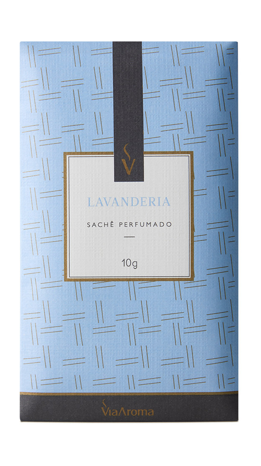 Embalagem de Sachê 10g Clássica Lavanderia, da marca Via Aroma