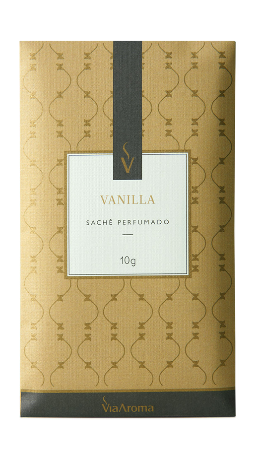Embalagem de Sachê 10g Clássica Vanilla, da marca Via Aroma