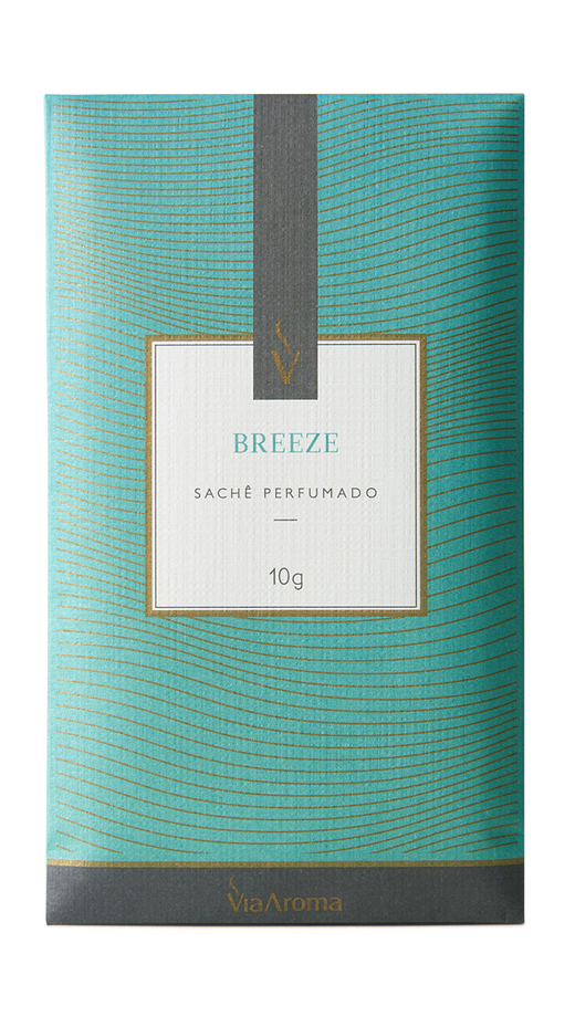 Embalagem de Sachê 10g Clássica Breeze, da marca Via Aroma