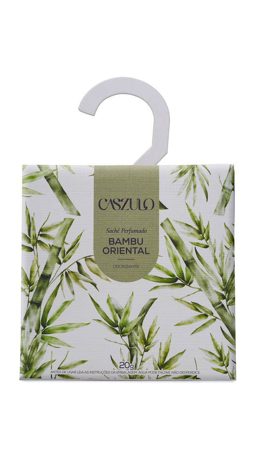 Embalagem de Sachê 20g Caszulo Bambu Oriental, da marca Via Aroma