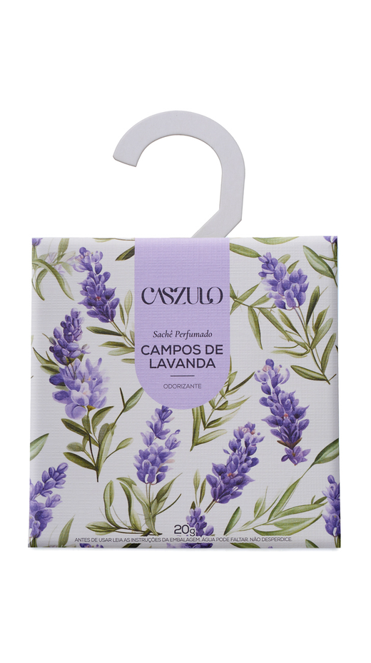 Embalagem de Sachê 20g Caszulo Campos de Lavanda, da marca Via Aroma