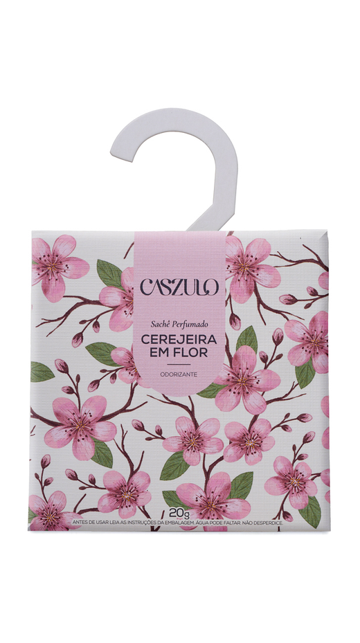 Embalagem de Sachê 20g Caszulo Cerejeira em Flor, da marca Via Aroma
