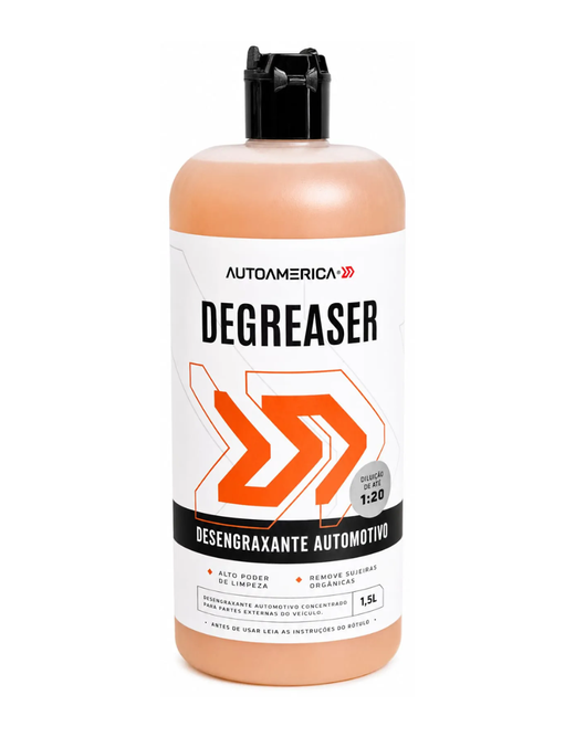 Embalagem de Degreaser Desengraxante Automotivo 1,5L, da marca AutoAmerica
