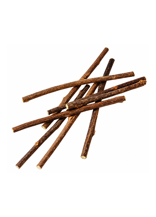Punhado de palitos de matatabi naturais para gatos